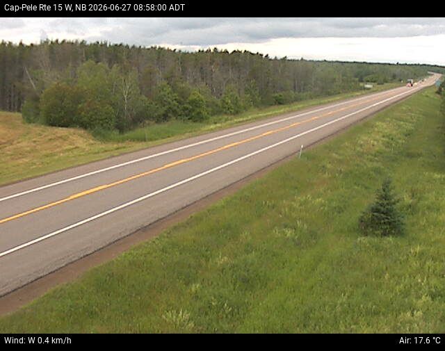 Web Cam image of Cap-Pel&eacute; (NB Highway 15)