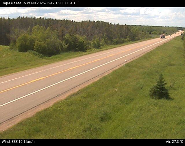 Web Cam image of Cap-Pel&eacute; (NB Highway 15)