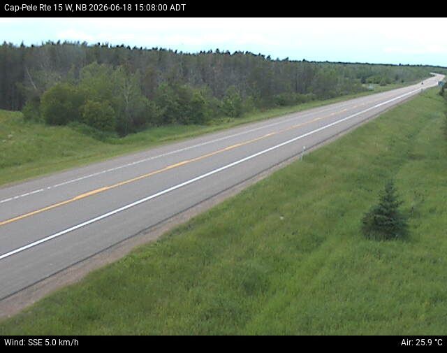 Web Cam image of Cap-Pel&eacute; (NB Highway 15)