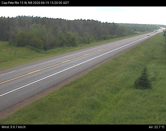Web Cam image of Cap-Pel&eacute; (NB Highway 15)
