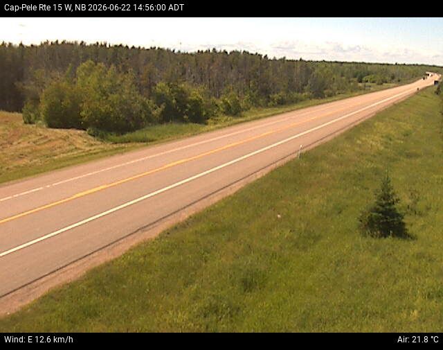 Web Cam image of Cap-Pel&eacute; (NB Highway 15)