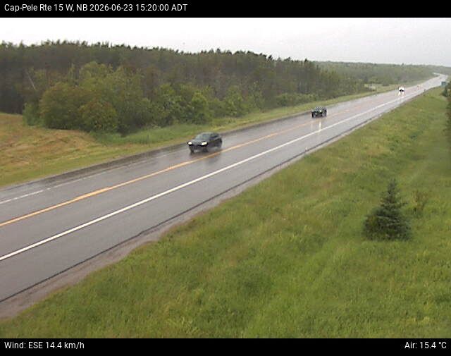 Web Cam image of Cap-Pel&eacute; (NB Highway 15)