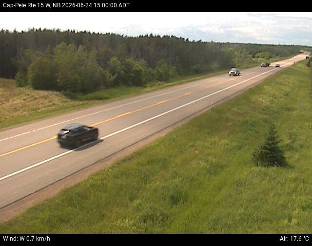 Web Cam image of Cap-Pel&eacute; (NB Highway 15)