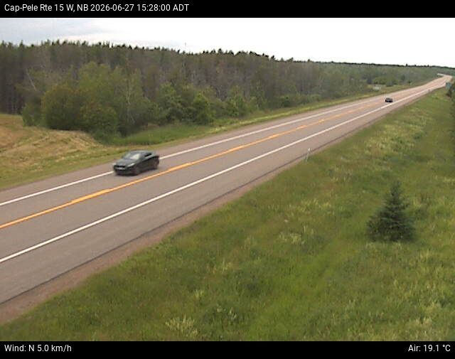 Web Cam image of Cap-Pel&eacute; (NB Highway 15)