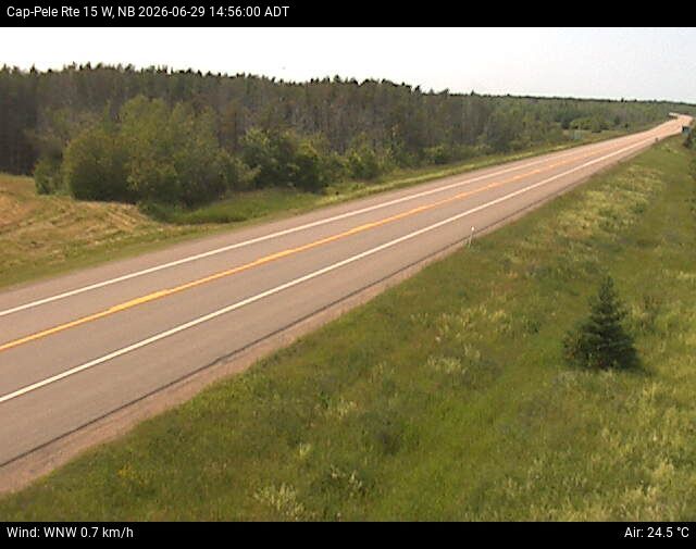 Web Cam image of Cap-Pel&eacute; (NB Highway 15)
