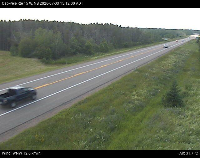 Web Cam image of Cap-Pel&eacute; (NB Highway 15)