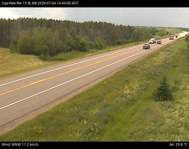 Web Cam image of Cap-Pel&eacute; (NB Highway 15)