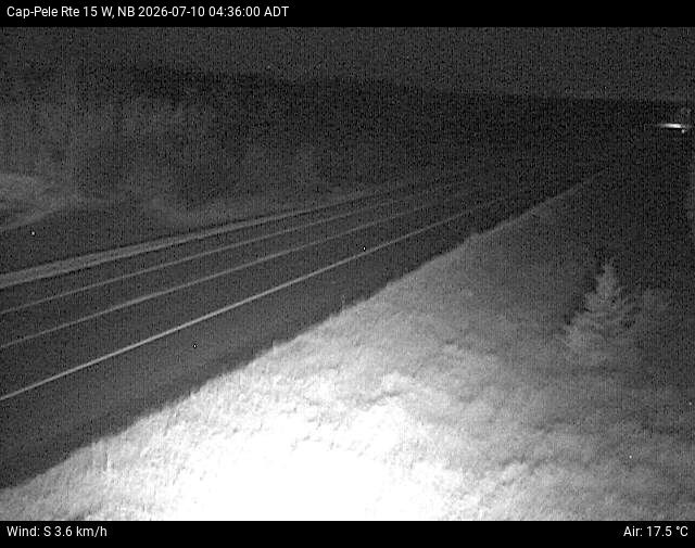 Web Cam image of Cap-Pel&eacute; (NB Highway 15)