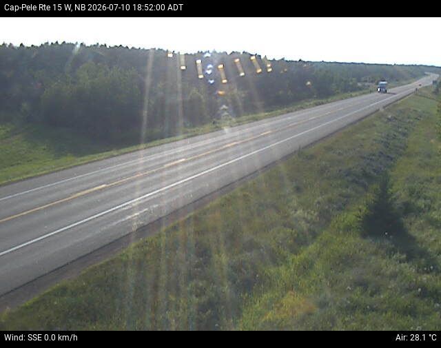 Web Cam image of Cap-Pel&eacute; (NB Highway 15)
