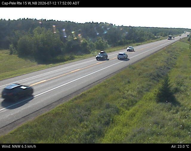 Web Cam image of Cap-Pel&eacute; (NB Highway 15)