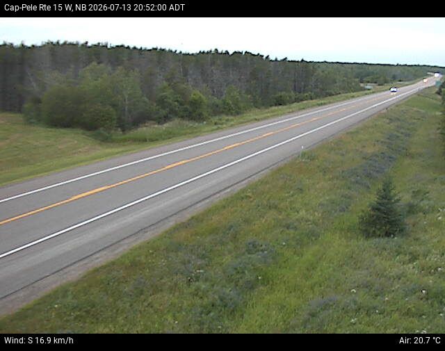 Web Cam image of Cap-Pel&eacute; (NB Highway 15)