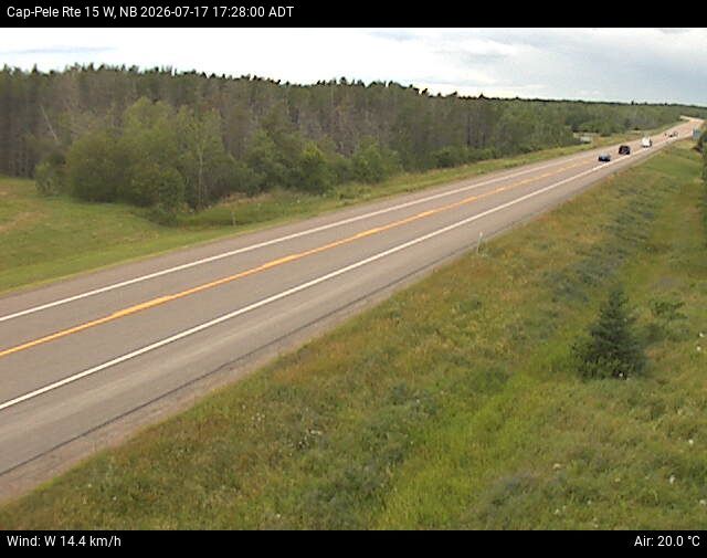 Web Cam image of Cap-Pel&eacute; (NB Highway 15)