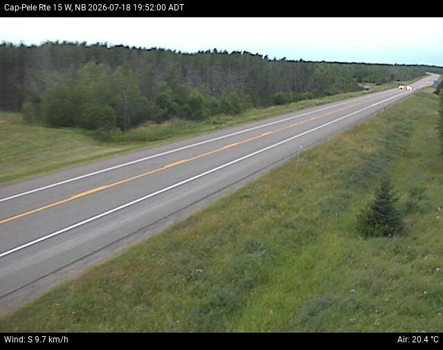 Web Cam image of Cap-Pel&eacute; (NB Highway 15)