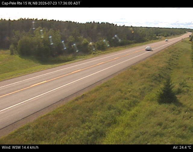 Web Cam image of Cap-Pel&eacute; (NB Highway 15)