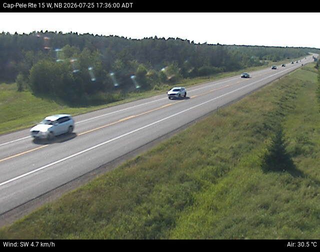 Web Cam image of Cap-Pel&eacute; (NB Highway 15)