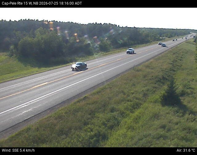 Web Cam image of Cap-Pel&eacute; (NB Highway 15)