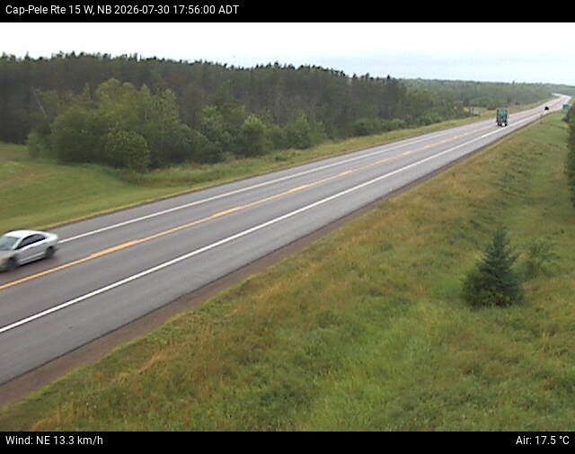Web Cam image of Cap-Pel&eacute; (NB Highway 15)