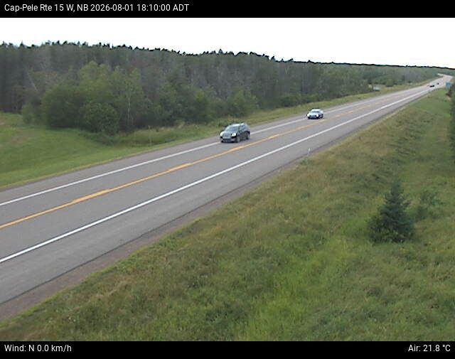 Web Cam image of Cap-Pel&eacute; (NB Highway 15)