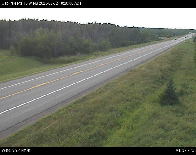 Web Cam image of Cap-Pel&eacute; (NB Highway 15)