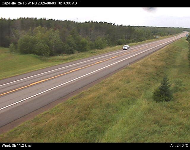 Web Cam image of Cap-Pel&eacute; (NB Highway 15)