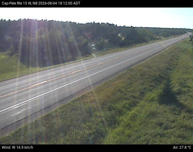 Web Cam image of Cap-Pel&eacute; (NB Highway 15)
