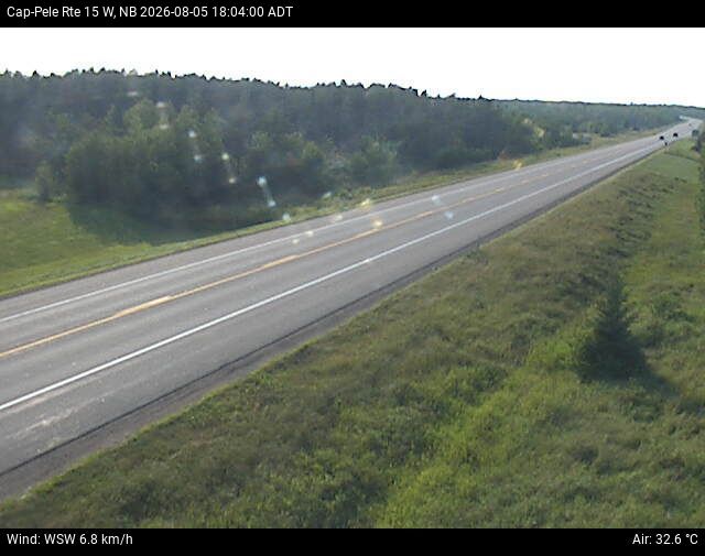 Web Cam image of Cap-Pel&eacute; (NB Highway 15)
