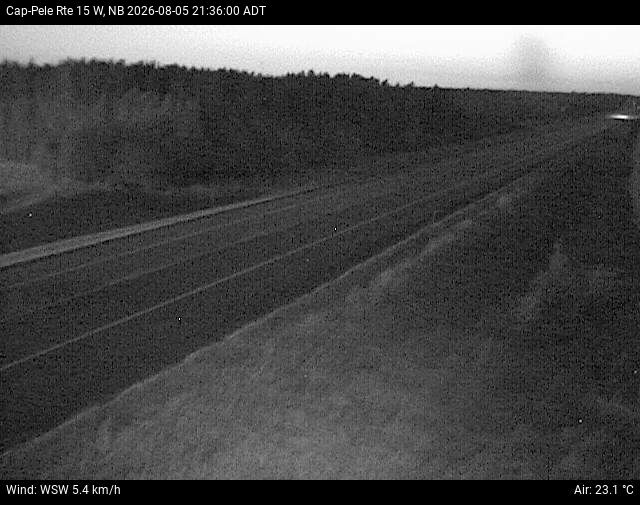 Web Cam image of Cap-Pel&eacute; (NB Highway 15)
