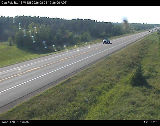 Web Cam image of Cap-Pel&eacute; (NB Highway 15)