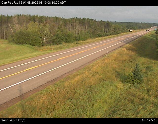 Web Cam image of Cap-Pel&eacute; (NB Highway 15)