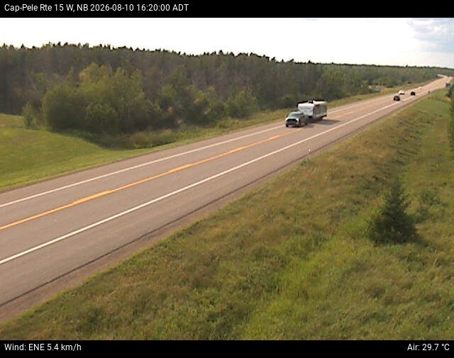 Web Cam image of Cap-Pel&eacute; (NB Highway 15)