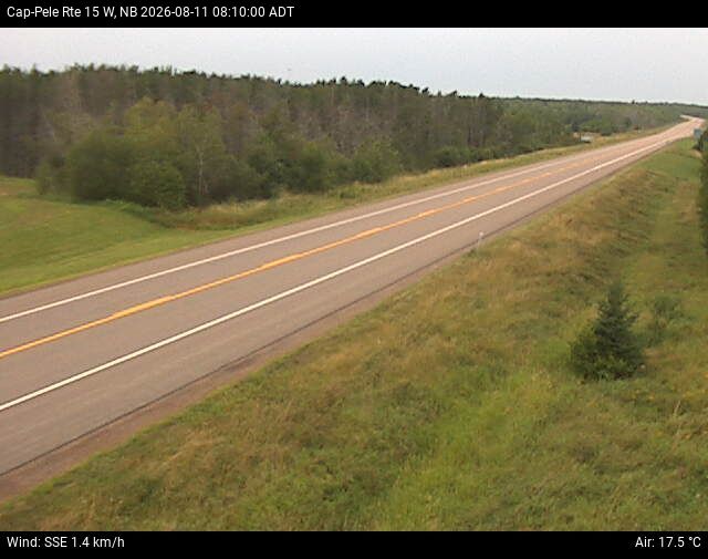 Web Cam image of Cap-Pel&eacute; (NB Highway 15)