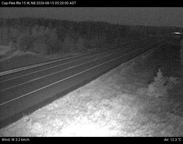 Web Cam image of Cap-Pel&eacute; (NB Highway 15)