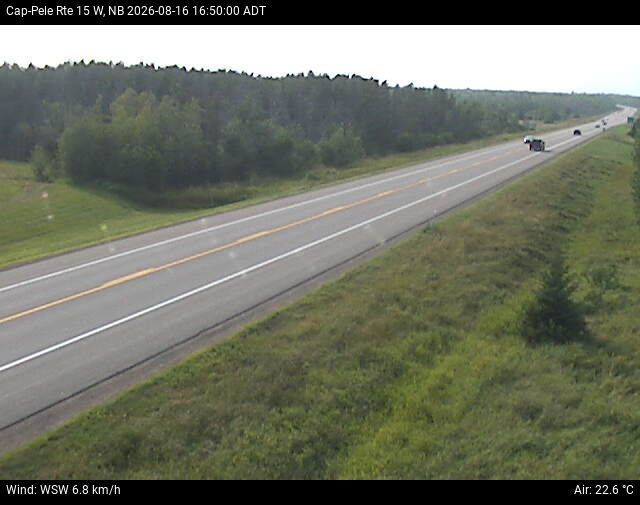 Web Cam image of Cap-Pel&eacute; (NB Highway 15)