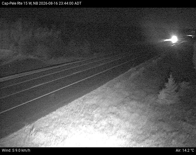 Web Cam image of Cap-Pel&eacute; (NB Highway 15)
