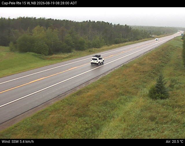 Web Cam image of Cap-Pel&eacute; (NB Highway 15)