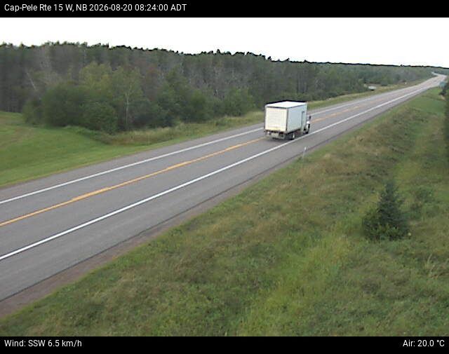 Web Cam image of Cap-Pel&eacute; (NB Highway 15)