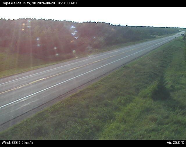 Web Cam image of Cap-Pel&eacute; (NB Highway 15)