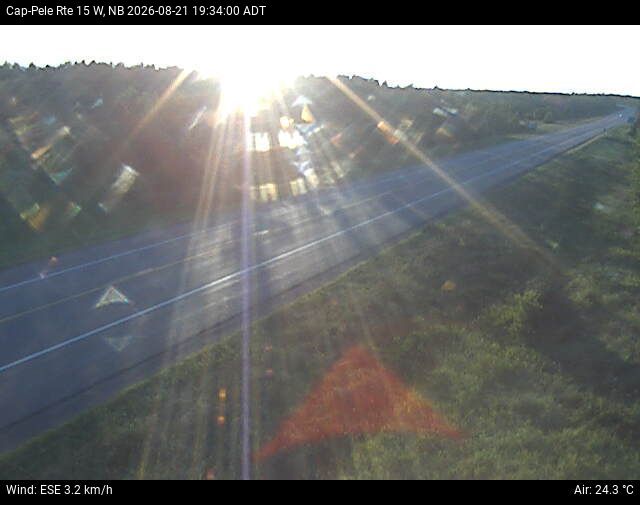 Web Cam image of Cap-Pel&eacute; (NB Highway 15)