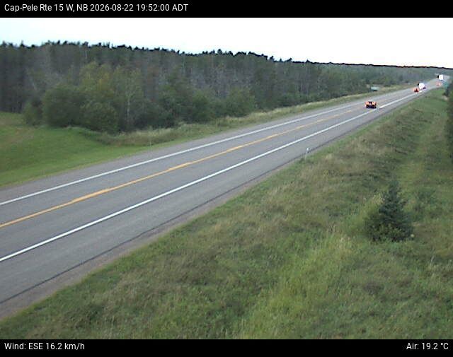 Web Cam image of Cap-Pel&eacute; (NB Highway 15)