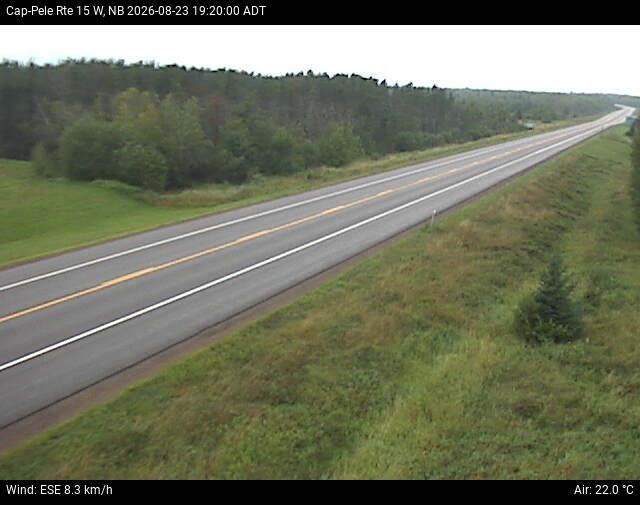 Web Cam image of Cap-Pel&eacute; (NB Highway 15)