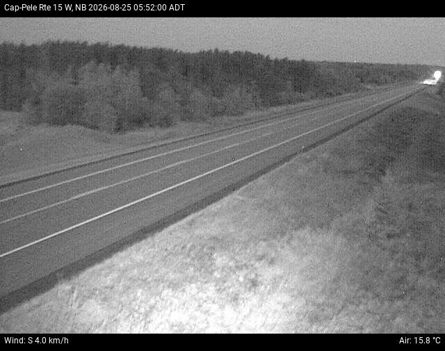 Web Cam image of Cap-Pel&eacute; (NB Highway 15)