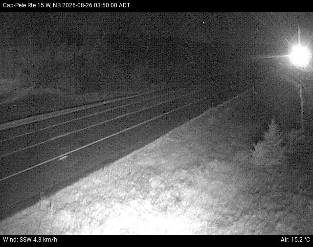 Web Cam image of Cap-Pel&eacute; (NB Highway 15)