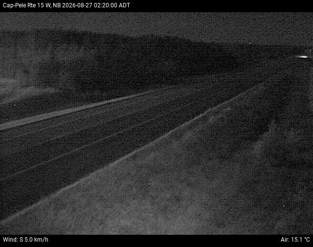 Web Cam image of Cap-Pel&eacute; (NB Highway 15)