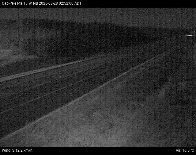 Web Cam image of Cap-Pel&eacute; (NB Highway 15)