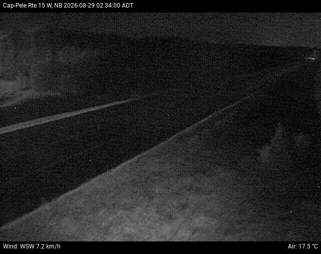Web Cam image of Cap-Pel&eacute; (NB Highway 15)