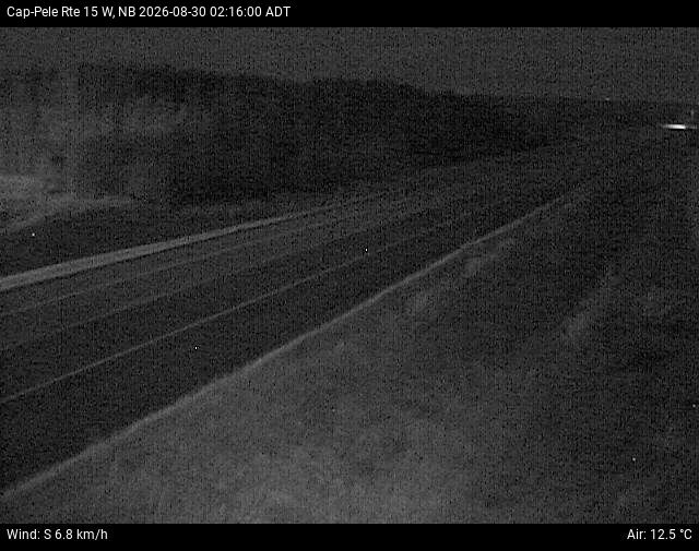Web Cam image of Cap-Pel&eacute; (NB Highway 15)