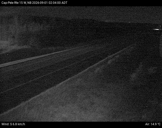 Web Cam image of Cap-Pel&eacute; (NB Highway 15)