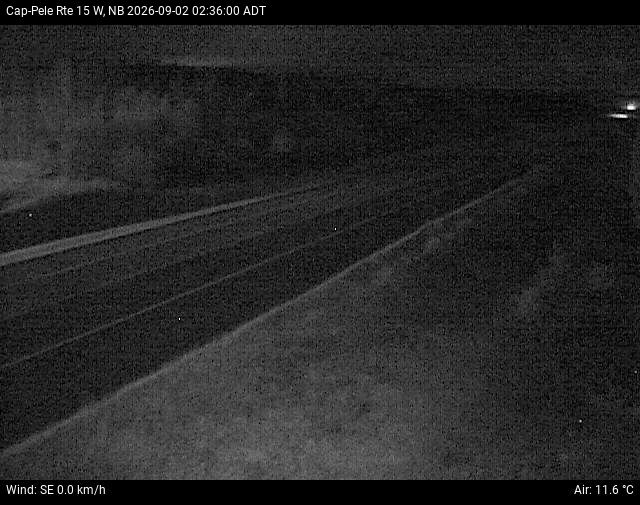 Web Cam image of Cap-Pel&eacute; (NB Highway 15)