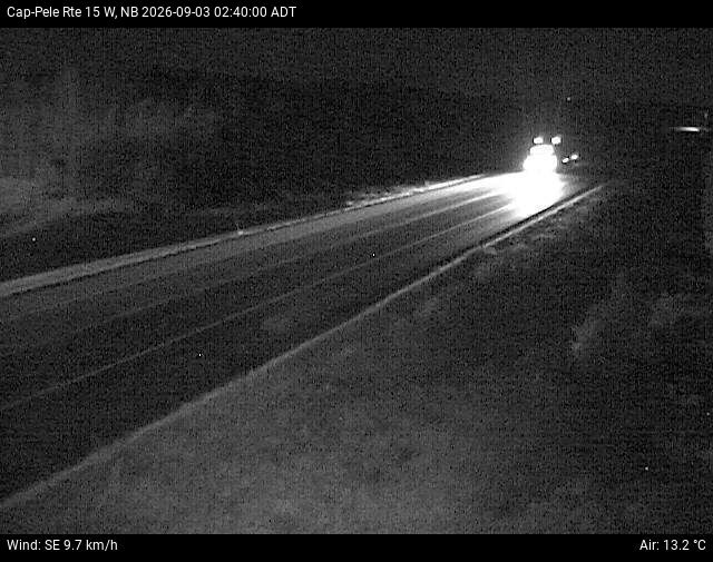 Web Cam image of Cap-Pel&eacute; (NB Highway 15)