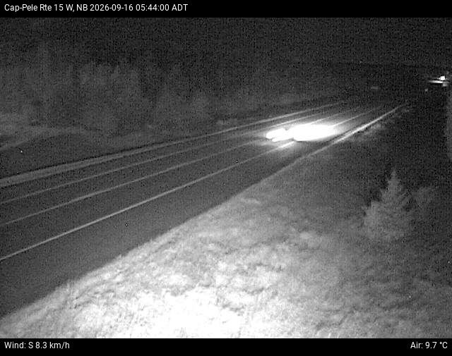 Web Cam image of Cap-Pel&eacute; (NB Highway 15)